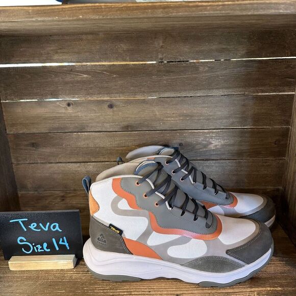 New Mens Teva Geotrecca RP‎ Outdoor Waterproof Hiking Ankle Boots Size 14 M - Picture 1 of 6